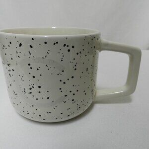 Thyme & Table Monogram Initial C mug cup speckled stoneware micro dish